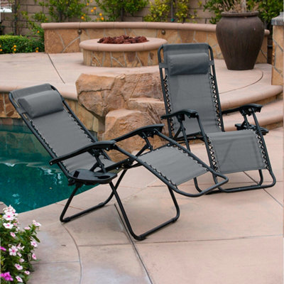 Grey zero discount gravity sun loungers