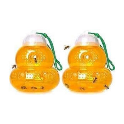 Set of Two Wasp Trap and Insect Traps - Wasp Catcher, Bee Trap, Yellow Jacket Traps