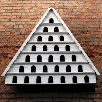 Seven Tier Dovecote (Large Hole) Framlingham Traditional English Triangular Wall Mounted Birdhouse for Doves or Pigeons Price Comparisons | Compare The Build