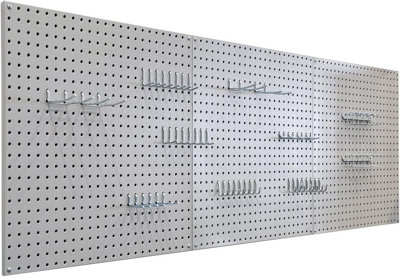 Seville Classics Garage Steel Peg Board 6ft, 1.83m and Peg Kit