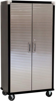 Seville Classics Garage Storage Cabinet 6x3 With Wheels 3
