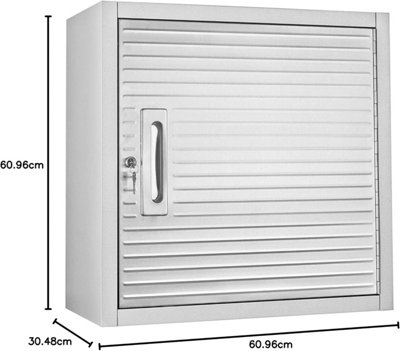 Seville Classics Single Door Storage Wall Mounted Cupboard