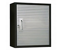 Seville Classics Ultra HD 1 Door Metal Wall Storage Cabinet with Shelf UHD20239