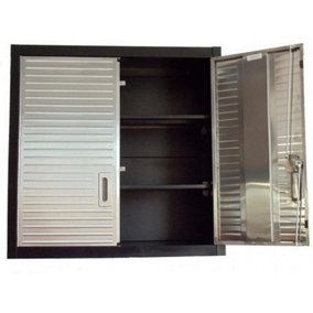 Seville Classics Ultra HD 2 Door Metal Wall Storage Cabinet with Shelves UHD20203E