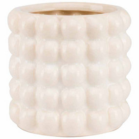 Seville Collection Bubble Planter - Ceramic - L16 x W16 x H15 cm - Cream