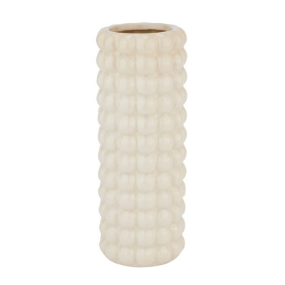 Seville Collection Bubble Vase - Ceramic - L12 x W12 x H32 cm - Cream