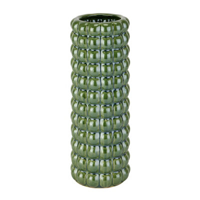 Seville Collection Bubble Vase - Ceramic - L12 x W12 x H32 cm - Olive