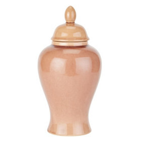 Seville Collection Ginger Jar - Ceramic - L16 x W16 x H32 cm - Blush