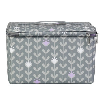 Everything Mary Custodia Da Cucito Pieghevole Con Stampa Floreale - 25,4x17,8x15,24 Cm - Con Tasca E Puntaspilli