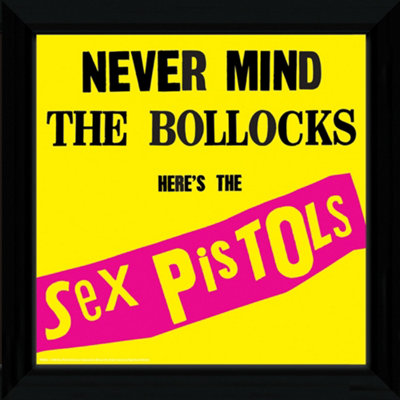 Sex Pistols Nevermind The Bollocks 30 x 30cm Framed Collector 