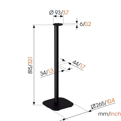 SFS 4113 Sonos speaker stand for Era 100 (black) - 6