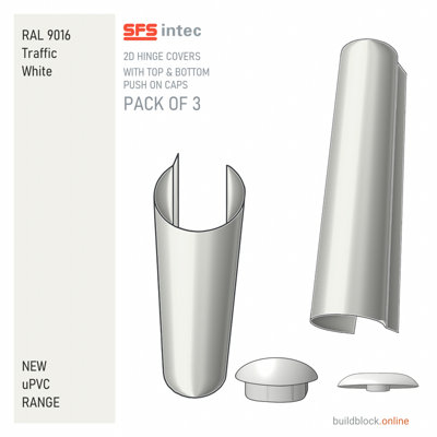 SFS Replacement Door Hinge Barrel Cover Cap, uPVC Composite Aluminium ...
