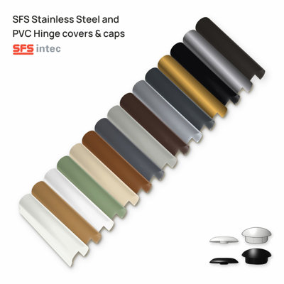 SFS Replacement Door Hinge Barrel Cover Cap, uPVC Composite Aluminium ...