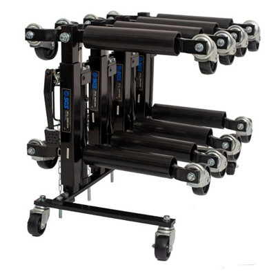 SGS Hydraulic Wheel Skate Storage Rack, Heavy Duty Steel, Portable ...