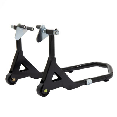 SGS Motorcycle Paddock Stand Set, Front & Rear Wheel 200kg Motor Bike ...