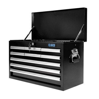 SGS Pro 9 Drawer Tool Chest, 660mm, Double Wall Steel, Sliders, Liners & Handles