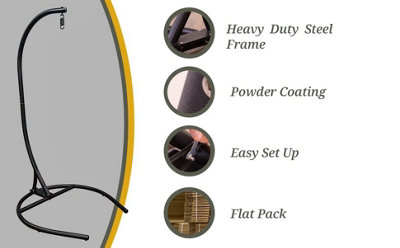 SH&G Steel Swing Chair Stand - Hanging Chair Base- User Weight 170kg ...