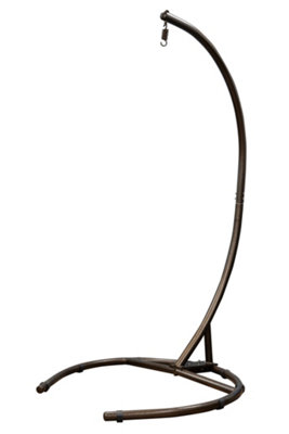Steel Hammock Chair Stand - Heavy Duty C-Stand For Hanging Chairs With 360° Swivel