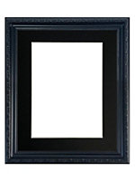 Shabby Chic Black Frame with Black Mount for Image Size 10 x 8 Inch
