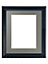 Shabby Chic Black Frame with Dark Grey Mount for Image Size 24 x 16 Inch