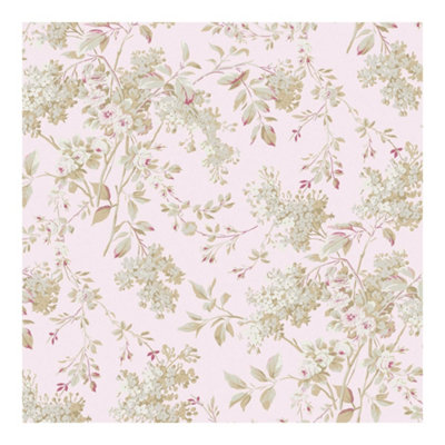 Shabby Chic by Rachel Ashwell Chelsea Pink Floral Wallpaper