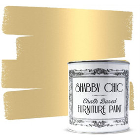 Shabby Chic Chalk Based Furniture Paint 1 Litre Antique Gold