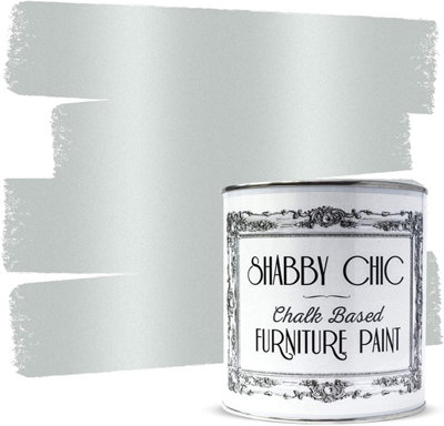 Shabby Chic Chalk Based Furniture Paint 1 Litre Antique Silver