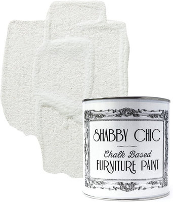 Shabby Chic Chalk Based Furniture Paint 1 Litre Chalky White