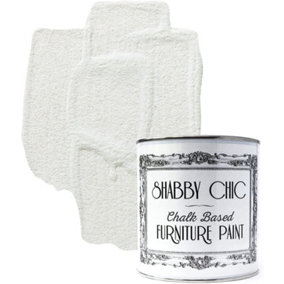 Shabby Chic Chalk Based Furniture Paint 1 Litre Chalky White