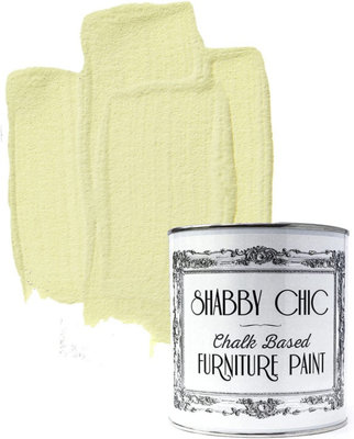 Shabby Chic Chalk Based Furniture Paint 1 Litre Clotted Cream