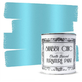 Shabby Chic Chalk Based Furniture Paint 1 Litre Metallic Blue