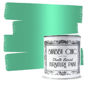 Shabby Chic Chalk Based Furniture Paint 1 Litre Metallic Green