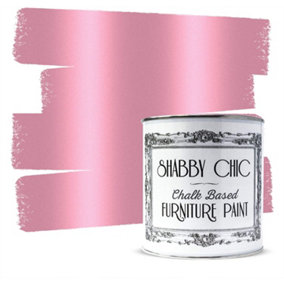 Shabby Chic Chalk Based Furniture Paint 1 Litre Metallic Pink Grape