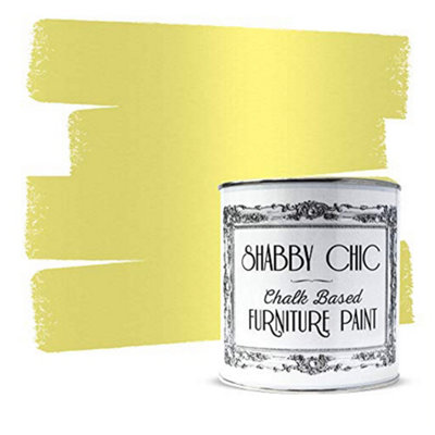 Shabby Chic Chalk Based Furniture Paint 1 Litre Metallic Yellowish