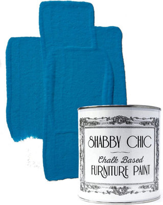 Shabby Chic Chalk Based Furniture Paint 1 Litre Nautical Blue