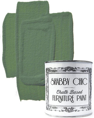 Shabby Chic Chalk Based Furniture Paint 1 Litre Olivaceous