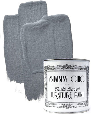 Shabby Chic Chalk Based Furniture Paint 1 Litre Pebble Grey