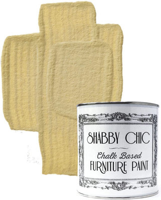 Shabby Chic Chalk Based Furniture Paint 1 Litre Rhubarb & Custard