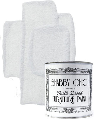 Shabby Chic Chalk Based Furniture Paint 1 Litre Winter White