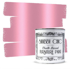 Shabby Chic Chalk Based Furniture Paint 125ml Metallic Pink Grape