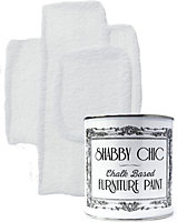 Shabby Chic Chalk Based Furniture Paint 2.5 Litre Winter White