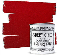 Shabby Chic Chalk Based Furniture Paint 250ml Metallic Red