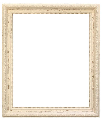 Shabby Chic Distressed Cream Photo Frame 10 x 4 Inch