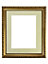 Shabby Chic Gold Frame with Light Grey Mount for Image Size 40 x 30 CM