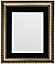 Shabby Chic Gun Metal Frame with Black Mount for Image Size 12 x 8 Inch