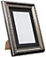 Shabby Chic Gun Metal Frame with Black Mount for Image Size 12 x 8 Inch