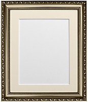 Shabby Chic Gun Metal Frame with Ivory Mount for Image Size A2