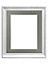 Shabby Chic White Frame with Dark Grey Mount for Image Size 15 x 10 Inch
