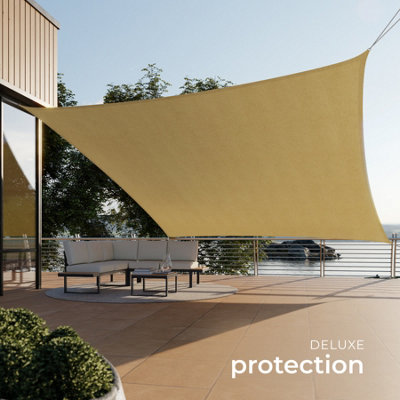 Shade Sail - rectangular with UV protection 50+, water-repellent - 5 x 5 m