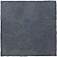 Shades Charcoal Rustic Hand-Made Distressed Look 132mm x 132mm Ceramic Wall Tiles (Pack of 57 w/ Coverage of 1m2)